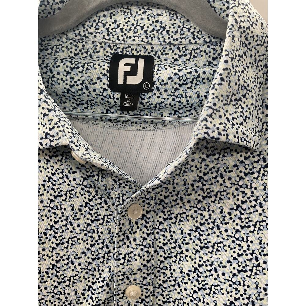 FJ Foot Joy Performance Polo Shirt Brasstown Valley Size Large - Picture 2 of 5